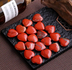 Red jasper natural stone “heart shape” / κόκκινος Ιασπις