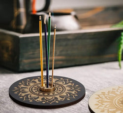 Wooden incense holder