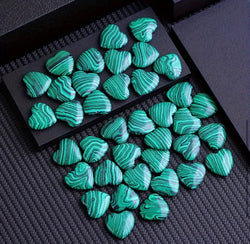 Malachite natural stone “heart shape” per piece /Μαλαχιτης