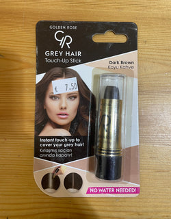 Hair stick color for grey hair(dark brown)