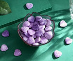 Amethyst heart shape gemstone