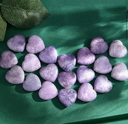 Amethyst heart shape gemstone