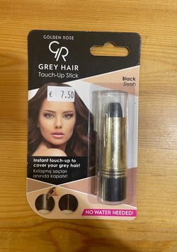 Hair stick color for grey hair( black )