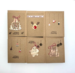 Handmade Christmas wishing cards